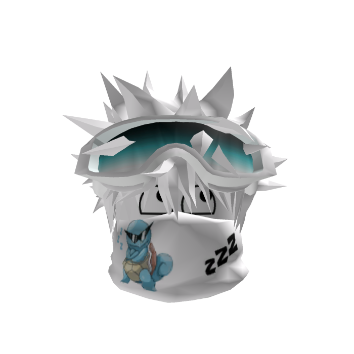 Dashie Light Blue ZZZZZ With mask and Y2k Glasses