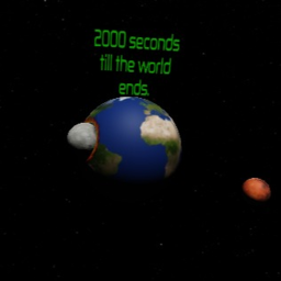 2000 seconds till the world dies!