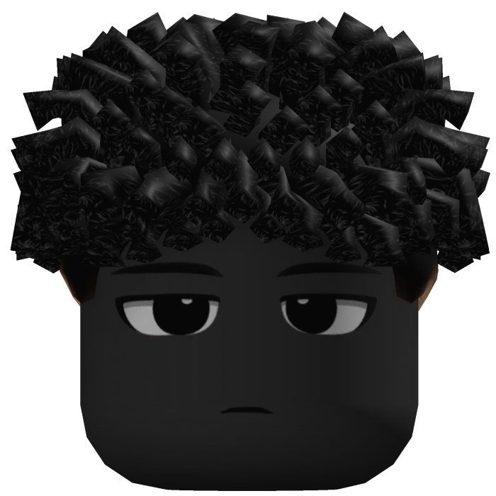 Short Curly Fringe Hair (Black)