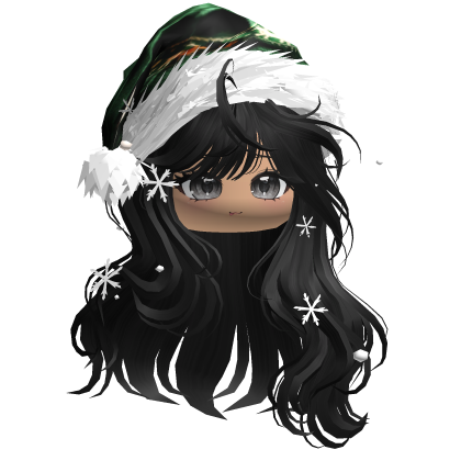 Christmas Waves w/Santa Hat (Black)
