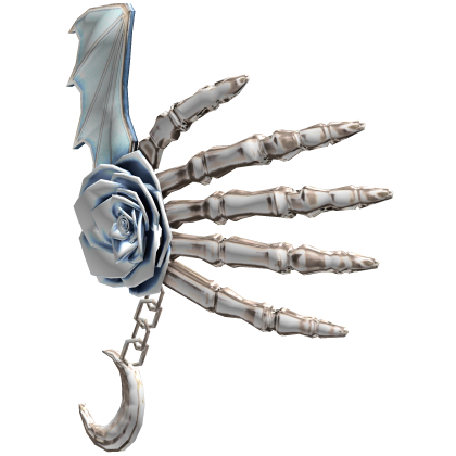 Vampiric Scary Skeleton Rose Hand