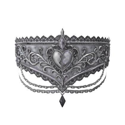 ! Silver Gothic Royal Vkei Eye Mask - White