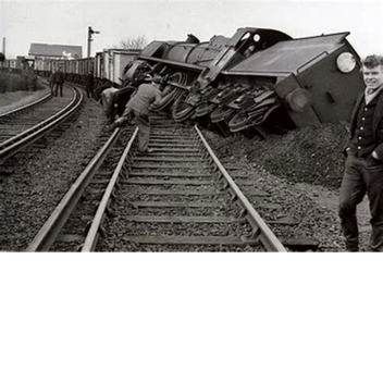 Train Crash Into The Water