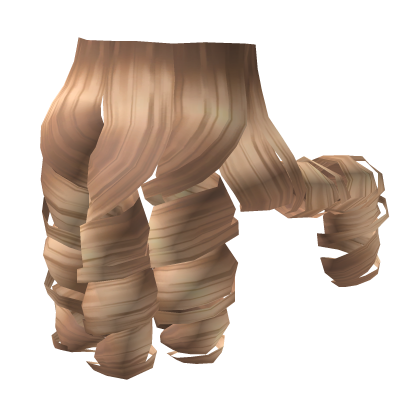 Curled Hair Extensions in Blonde Roblox item