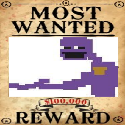 Wanted Fnaf Poster Roblox decal