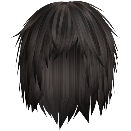 dark brown emo moe hair 22.  Roblox item