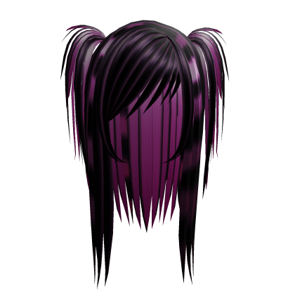 pink scene gyaru hair w pigtails on the sides