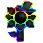 Rainbow Cartoony Flower