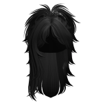 Messy Y2K Grunge Ponytail Black