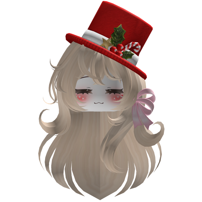 Beautiful Christmas hat hairstyle bow (Blonde)