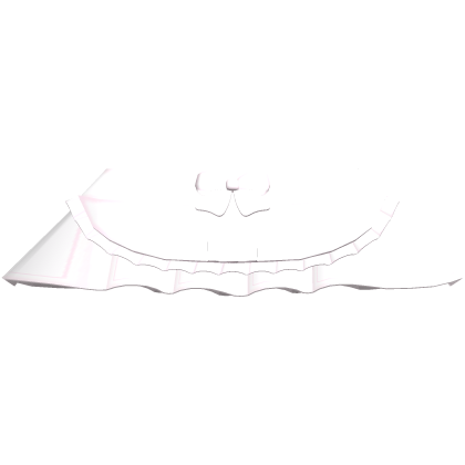 cute kitty ruffle bow skirt in white