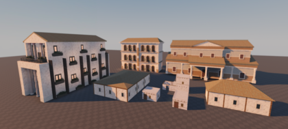 Rome Punic Residential Filler Pack ( 8 BUILDINGS ) preview 1