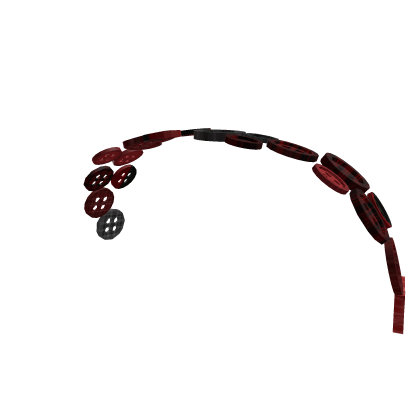 ♡ Linda diadema de botones rojos y black ♡