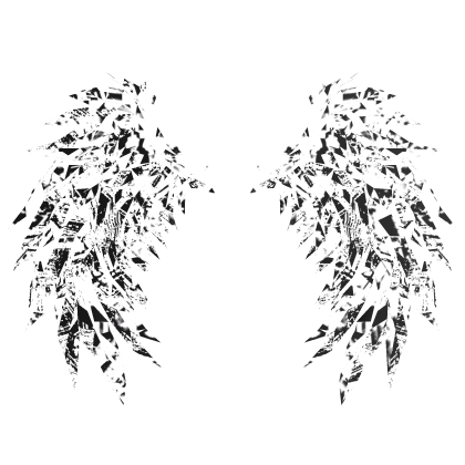 {GLITCH} Animated MonoChrome Wings