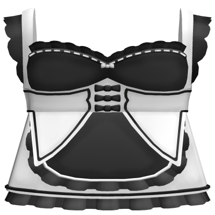 ♡ ꒰ Cute Maid Dress in Black & White thumbnail