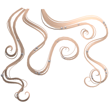 Blonde Curly Elegant Hair Edges w/ Pearls Roblox item