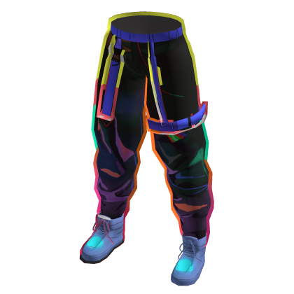 Black Glitch Trousers thumbnail