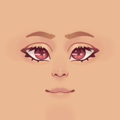 girl face brown eyes Roblox decal