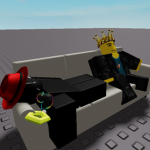 two silly friends making clothing