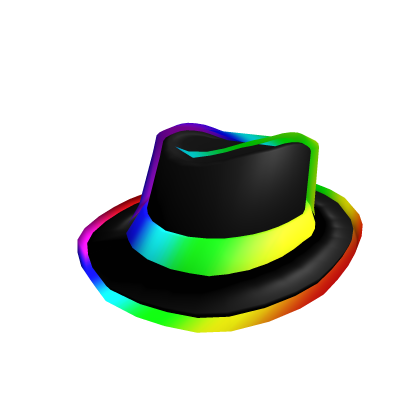 Cartoony Rainbow Fedora