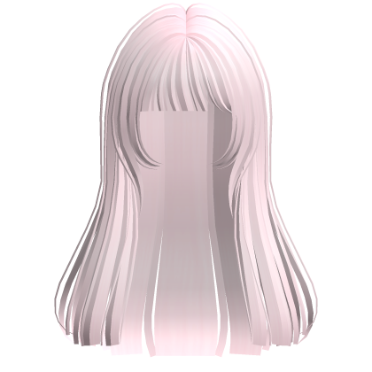 Long Straight Pretty Hime Cut Hair Light Pink Roblox item
