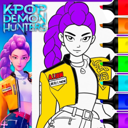 Kpop Demon Hunters: Coloring Game! icon