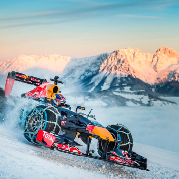 Snow Racing in the sky!