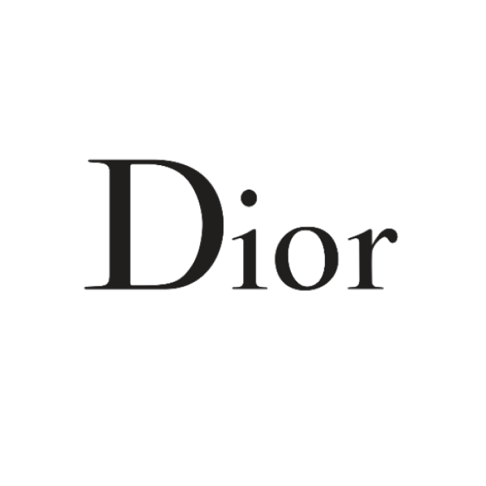 Black Dior Logo - Transparent Background Roblox decal