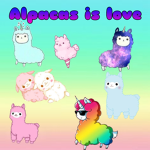 Little cute alpaca squad