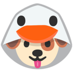 Dog and fabuleux duck
