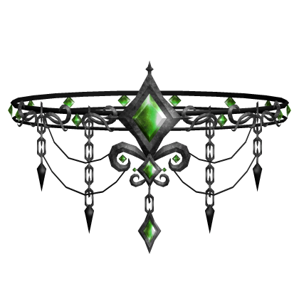 Green Halloween Gemstone Choker