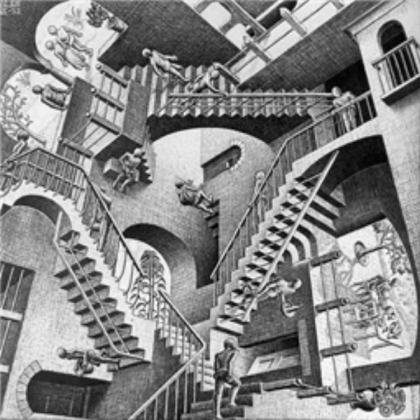 Salvador Dali Painting of stairs Roblox decal