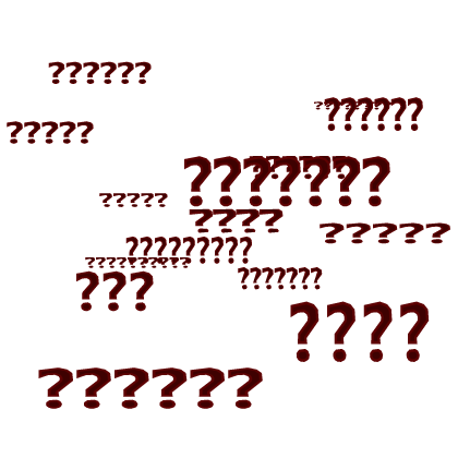 weirdcore surreal question mark aura