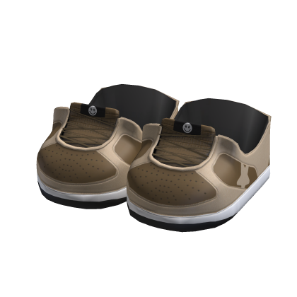 beige & brown sneaker shoes