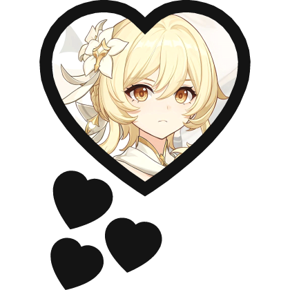 Lumine Thinking Hearts Genshin Impact