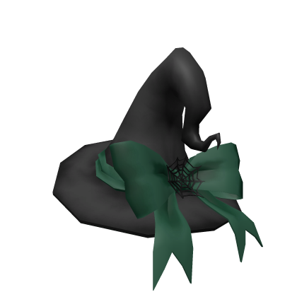 Webbed Witch Hat Green