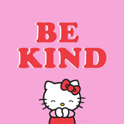 "be kind!" hello kitty Roblox decal