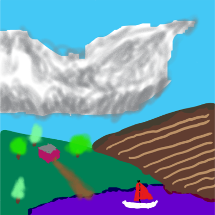 Sketch of country side Roblox decal
