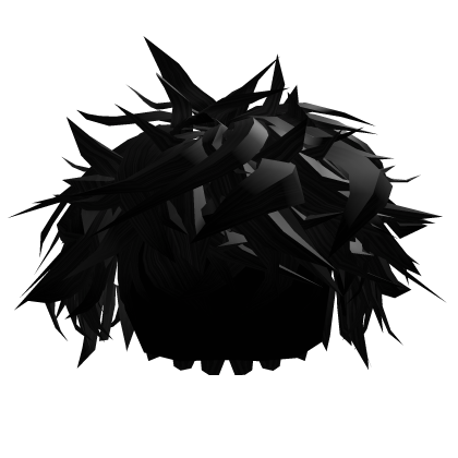 💯 Messy Anime Boys Emo Hair (Black) Roblox item