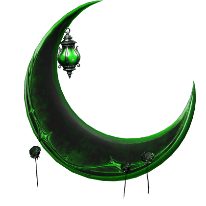 Goth Crimson Moon w/ Rose Lanterns