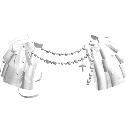 White Victorian Lace Ribbon Dress