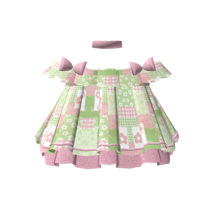 🌼3.0 Beautiful Green Floral Cottage Dress Roblox item