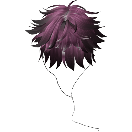 Y2K emo boy with headphones, pink hair