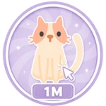 1M Cat Clicks Roblox badge thumbnail