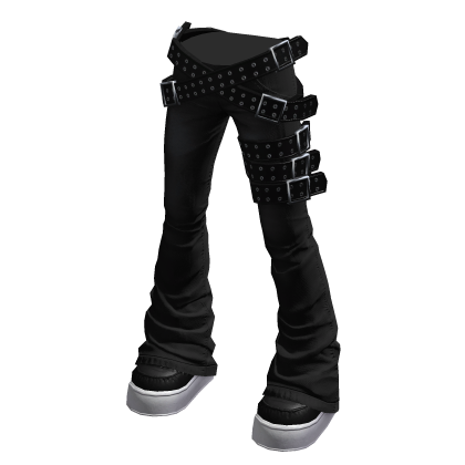 Y2K Flare Bottoms Black