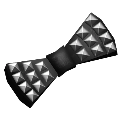 Large Alt Goth Black Studded Punk Hair Bow  Roblox item