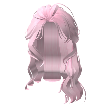 pink windy breeze messy morning hair Roblox item