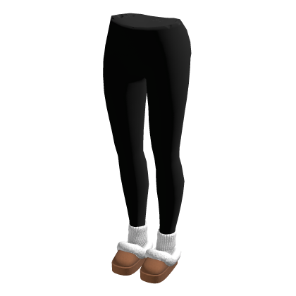Leggings w/ Fluffy Slippers