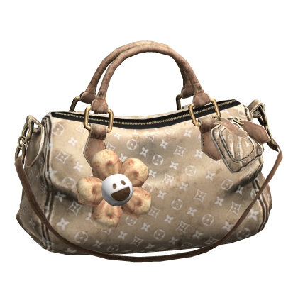 2000s Vintage Luxury Designer Purse (Beige) Roblox item