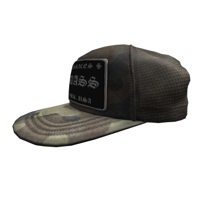 Sideswept Camo Badass Chrome Trucker Cap Roblox item
